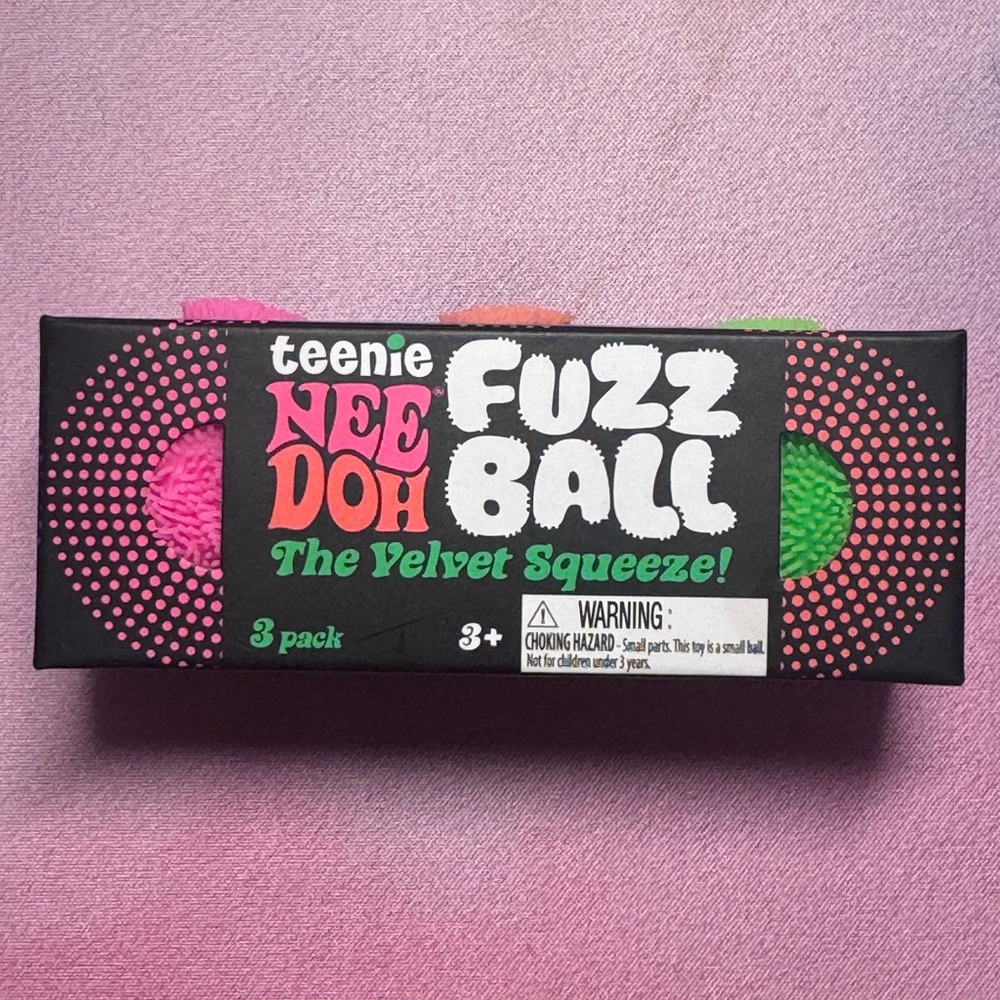 Teenie Needoh Fuzz Ball 3 pack